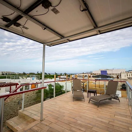 Penthouse Holiday At Mamitas Beach, Barbecue, Balcony, Sundeck, Jacuzzi